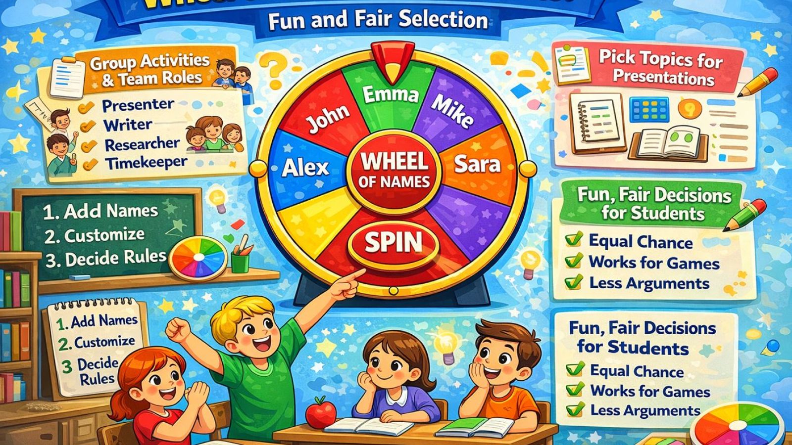 Wheel of Names for Students: Fun and Fair Selection